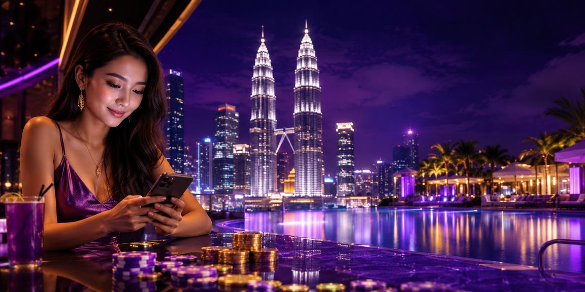 Pengguna fk7 mengakses kasino mudah alih di Kuala Lumpur dengan telefon pintar