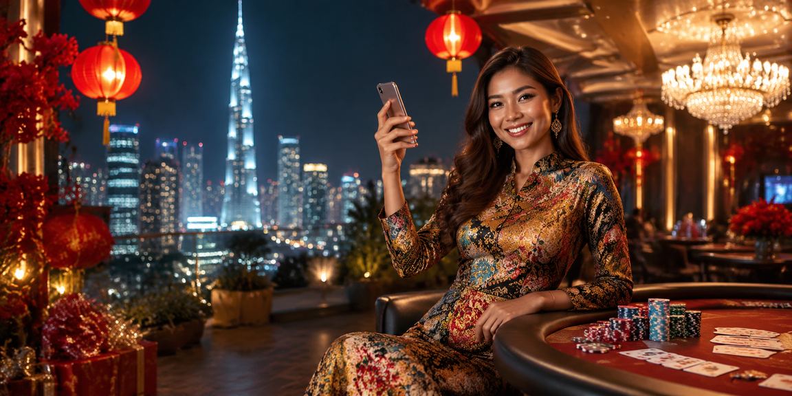 Permainan poker dengan reka bentuk batik di Kuala Lumpur pada fk7